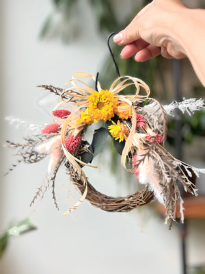 Holiday Wreath - Dried Floral Arrangement Workshop December 7th 2024