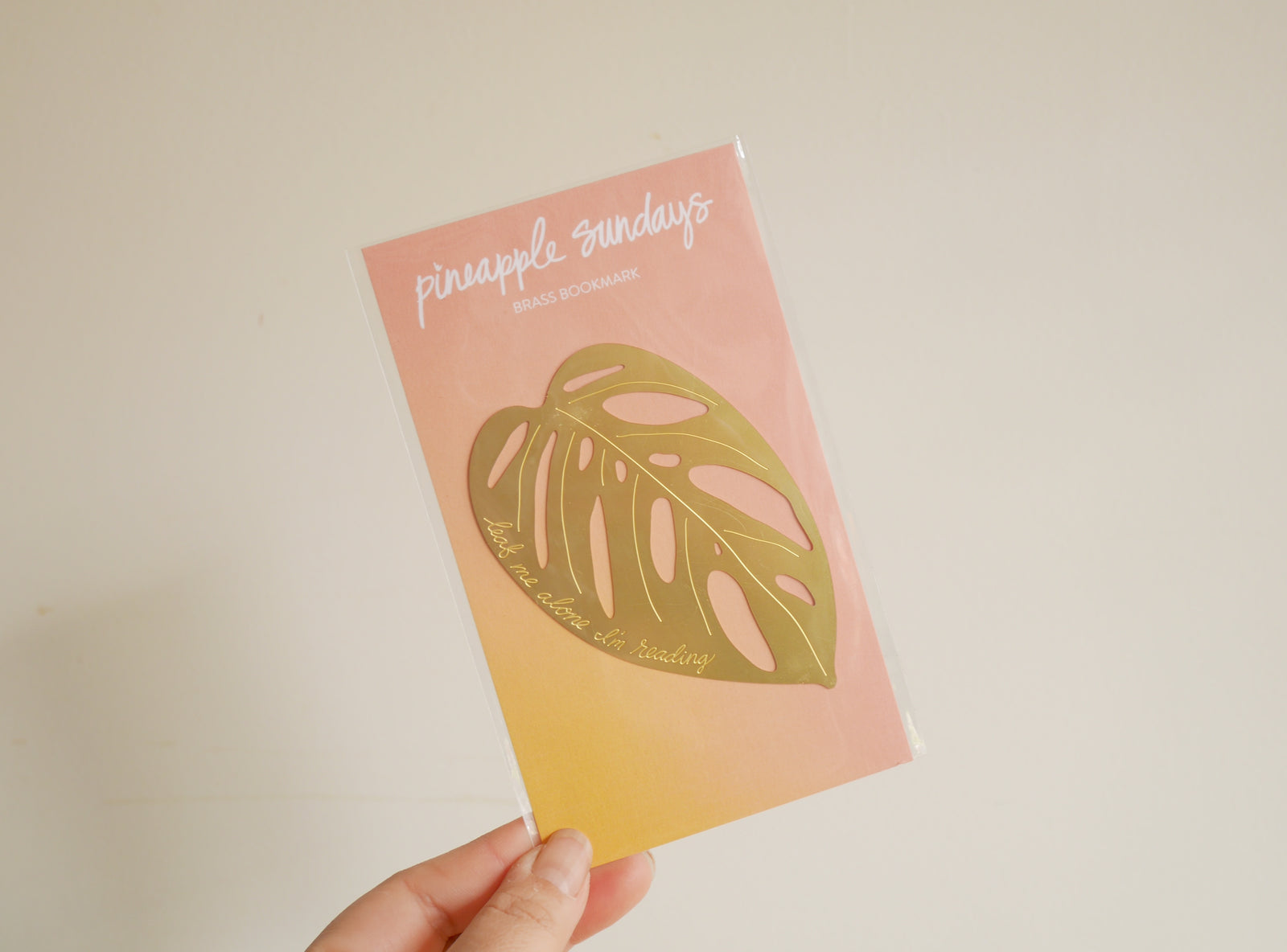 Leaf Me Alone Bookmark